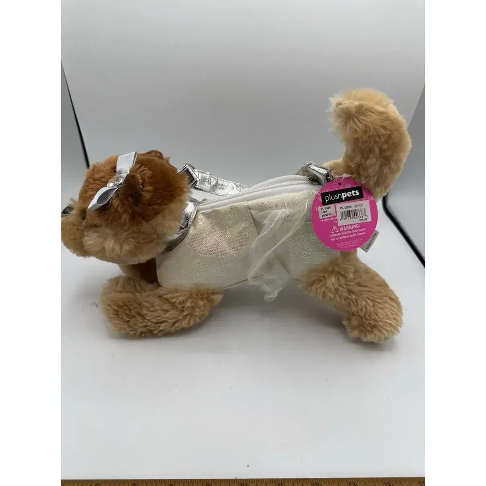 Capelli Kids Plus Pets Puppy Dog Handbag Purse Brown Dog White Dress - Picture 3 of 4